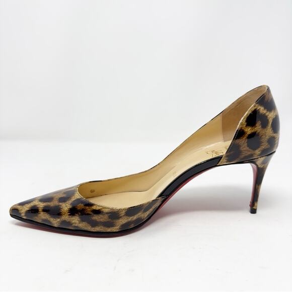 Christian Louboutin Iriza Patent Leopard Heels - Picture 12 of 15